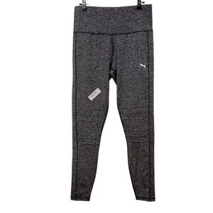 PUMA Women's Gray High-Rise Leggings XL Yoga Running Activewear